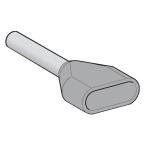  Embout D moyen 2,5mm gris NF 