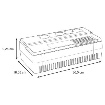  Onduleur UPS BVS 1kVA 4PC Schu 