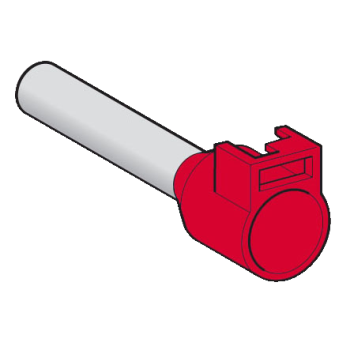 Embout E long 10mm rouge DIN 