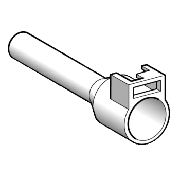  Embout E long 16mm blanc NF 