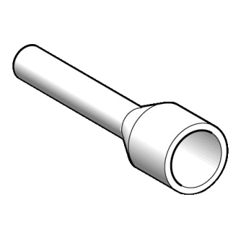  Embout moyen 1,5mm noir DIN 