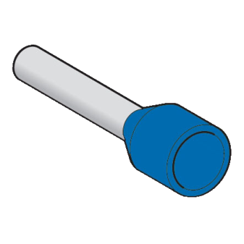  Embout moyen 2,5mm bleu DIN 