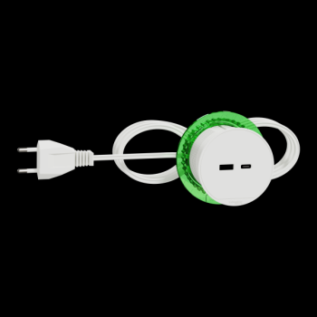  Bloc prise XS 2 USB A+C - Bl 