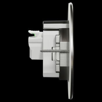  Prise sol equip ronde mtal 