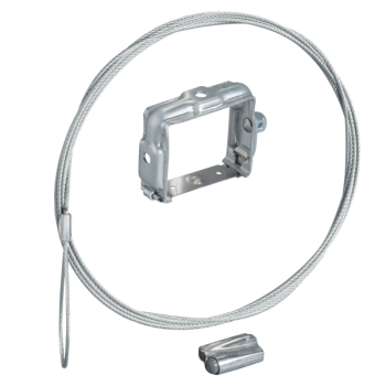  Etrier univ.et cable acier 3 m 