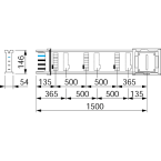  lm.dr.400A - 1,5m - 6 fen. 