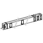  tron�. droit 630A 1.5m 4 sort. 