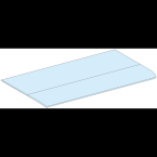  Passe-cble L300 IP30 RAL9003 