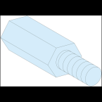  4 Entretoise hexagonale M5 H55 