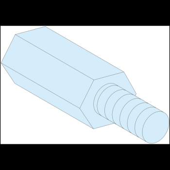  4 Entretoise hexagonale M5 H55 