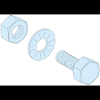  boulons M6x20 pour barre 5mm 