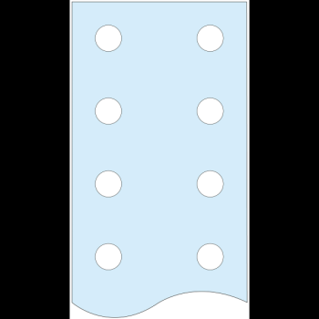  Barre plat perfo.PE L1675 25x5 