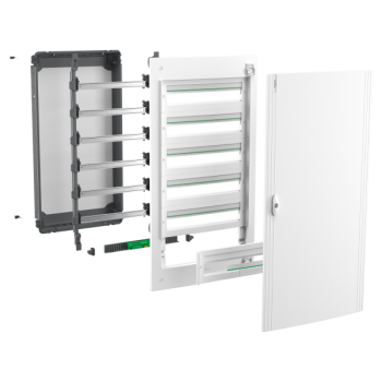  Coffret encastrs plast 6R 24M 