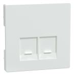 Enjo simple RJ45x2 blanc lotus 