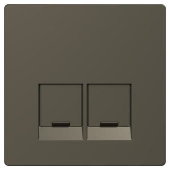  Enjo simple RJ45x2 mocca 