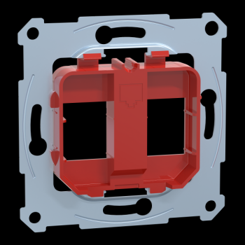  Mca RJ45x2 Keystone rouge 