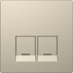  Enjo simple RJ45x2 blanc sable 