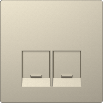  Enjo simple RJ45x2 blanc sable 