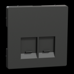  Enjo simple RJ45x2 anthracite 