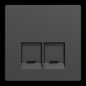  Enjo simple RJ45x2 anthracite 