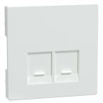  Enjo simple RJ45x2 blanc lotus 