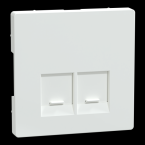  Enjo simple RJ45x2 blanc lotus 