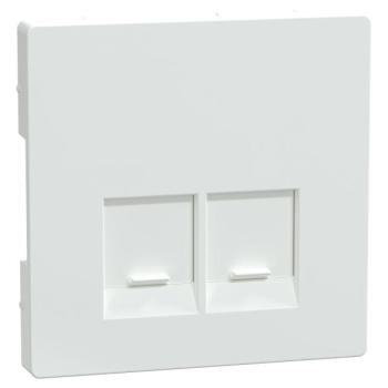  Enjo simple RJ45x2 blanc lotus 