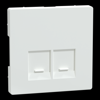  Enjo simple RJ45x2 blanc lotus 