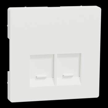  Enjo simple RJ45x2 blanc mat 