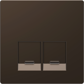  Enjo simple RJ45x2 mocca 