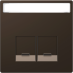  Enjo tiquette RJ45x2 mocca 