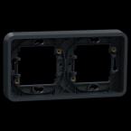  Cadre 2P gris horizon encastr� 