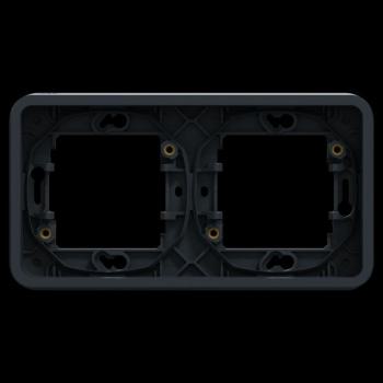  Cadre 2P gris horizon encastr� 