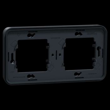  Cadre 2P gris horizon encastr� 