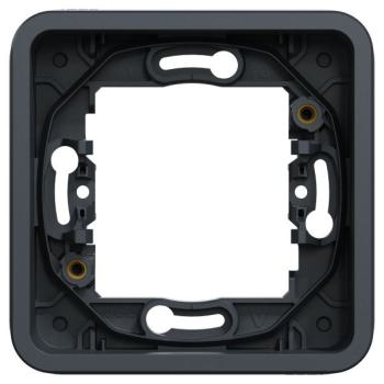  Cadre 1 poste gris encastr� 