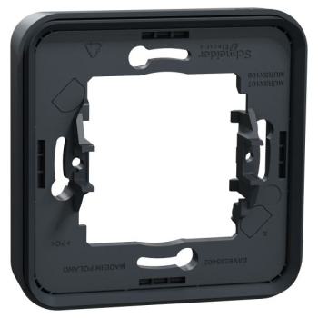  Cadre 1 poste gris encastr� 