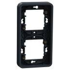  Cadre 2P gris vertica encastr� 