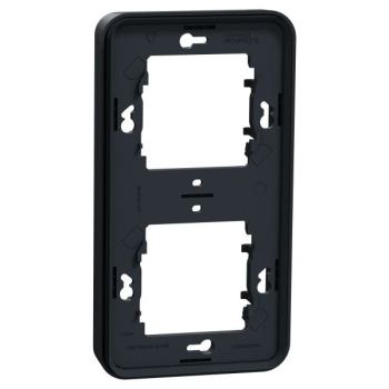  Cadre 2P gris vertica encastr� 