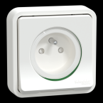  PC 2P+T BLANC CPLT ENCASTRE 