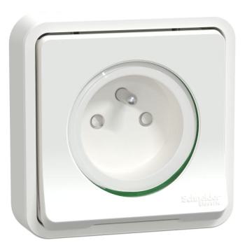  PC 2P+T BLANC CPLT ENCASTRE 