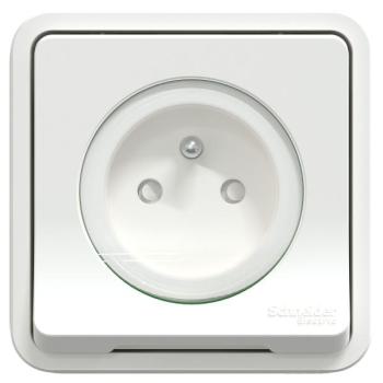  PC 2P+T BLANC CPLT ENCASTRE 