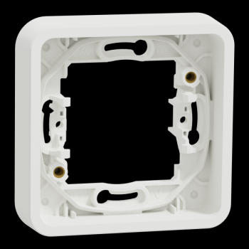  Cadre 1 poste blanc encastr 