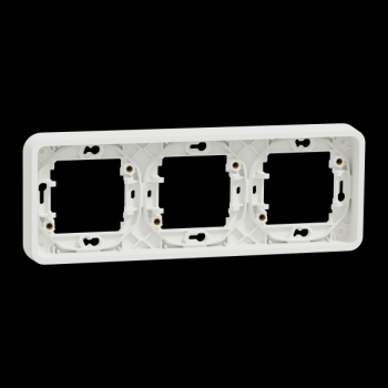  Cadre 3P blanc horizo encastr 