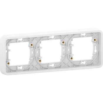  Cadre 3P blanc horizo encastr 