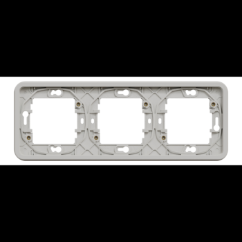  Cadre 3P blanc horizo encastr 