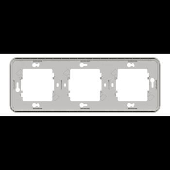  Cadre 3P blanc horizo encastr 