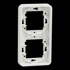  Cadre 2P blanc vertic encastr 