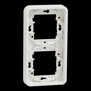  Cadre 2P blanc vertic encastr 