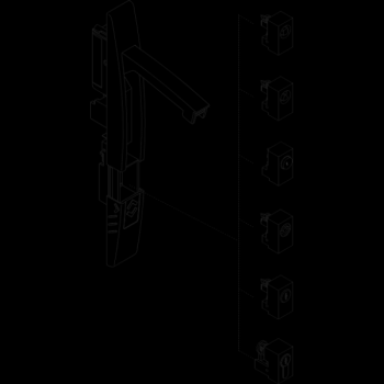  ADAPTATEUR P-SERRURE DIN 
