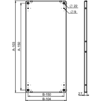  CHASS.PLEIN GALV2200X1000 